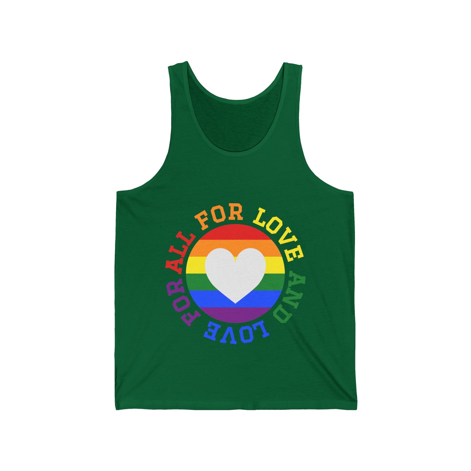 All For Love, Love For All Unisex Jersey Tank - Moon & Starr Handcrafted Jewelry && More!