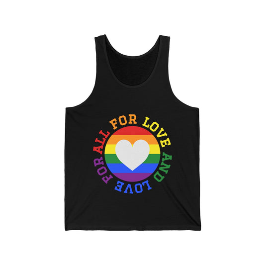 All For Love, Love For All Unisex Jersey Tank - Moon & Starr Handcrafted Jewelry && More!