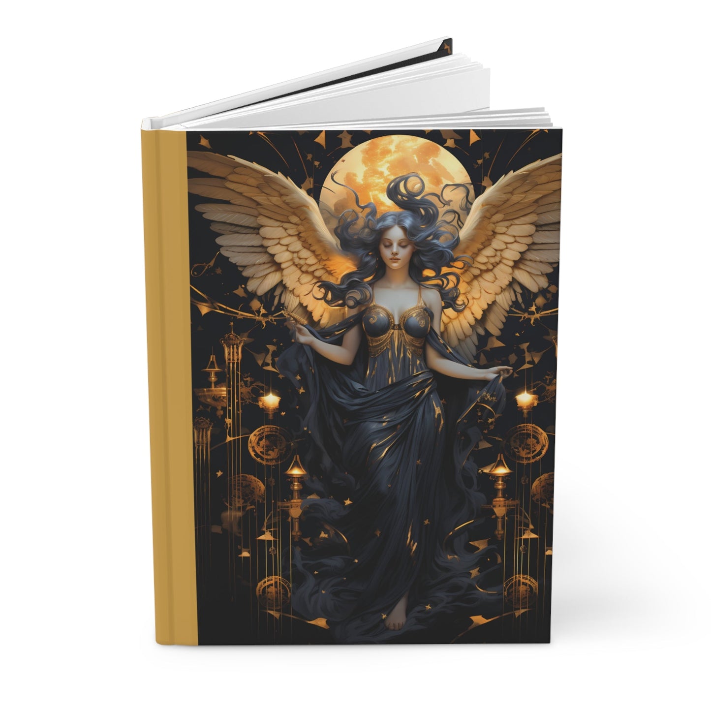 Angel Hardcover Journal Matte - Moon & Starr Handcrafted LLC