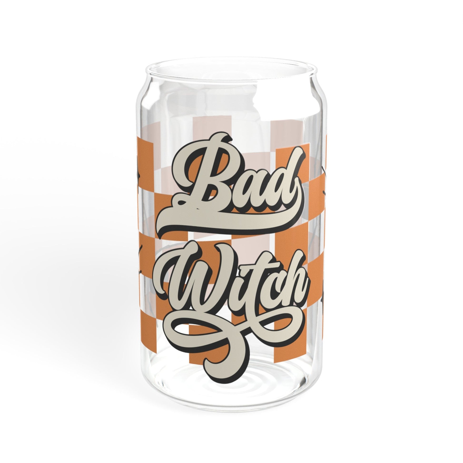 Bad Witch Sipper Glass, 16oz - Moon & Starr Handcrafted LLC