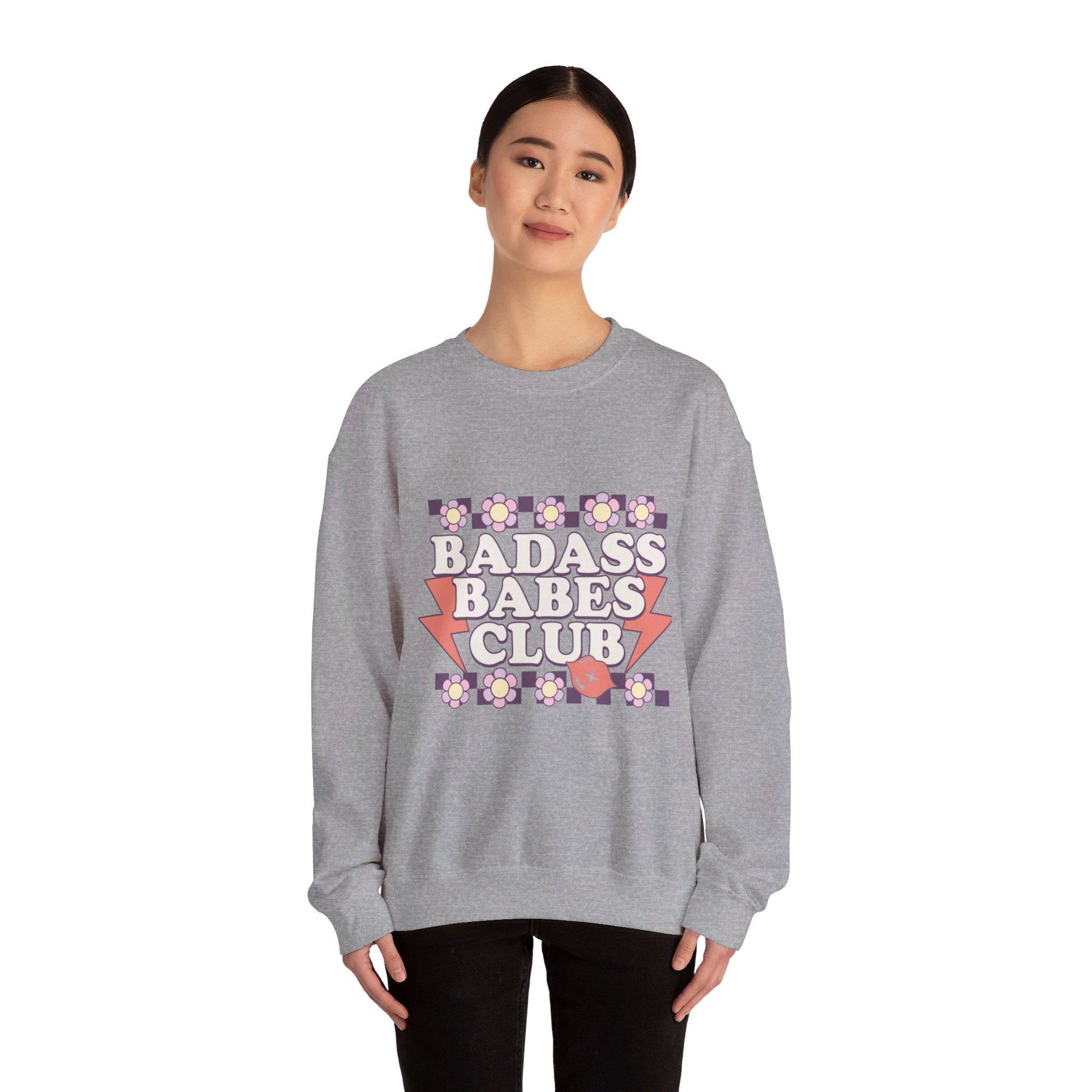 Bada$$ Babes Club Unisex Heavy Blend™ Crewneck Sweatshirt - Moon & Starr Handcrafted LLC