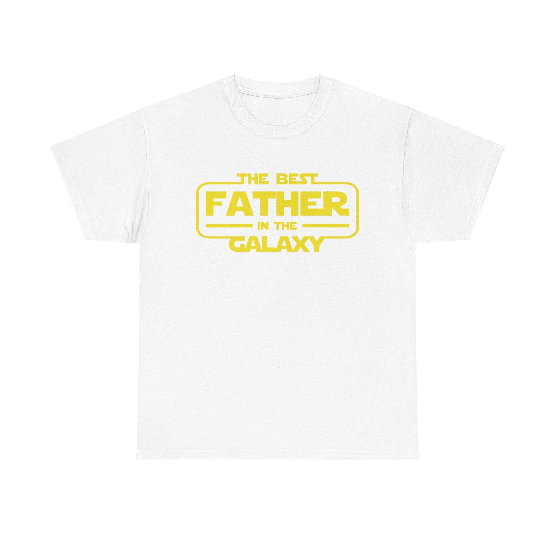 Best Father In The Galaxy Unisex Heavy Cotton Tee For Dads - Moon & Starr Handcrafted LLC