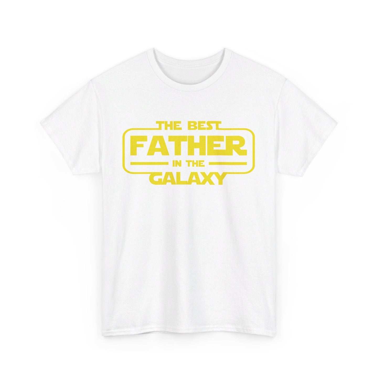 Best Father In The Galaxy Unisex Heavy Cotton Tee For Dads - Moon & Starr Handcrafted LLC