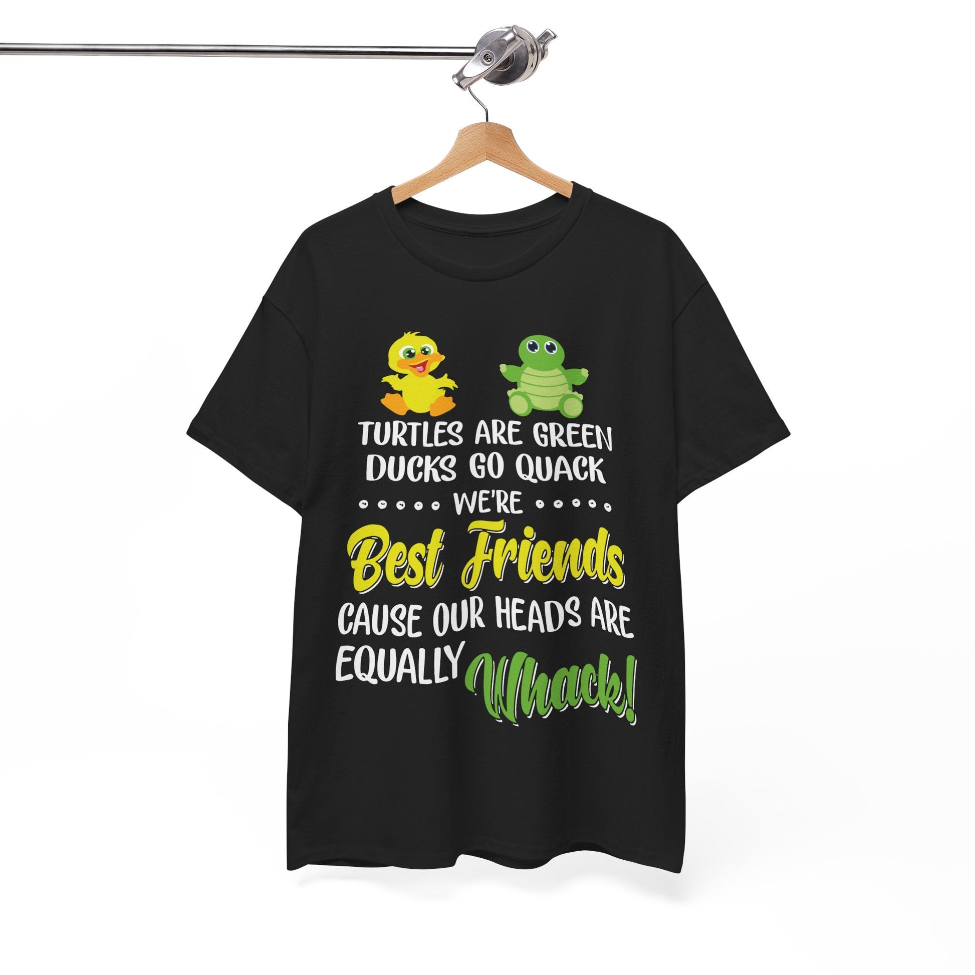 Best Friends Unisex Heavy Cotton Tee - Fun Turtle Design for Friendship Celebrations - Moon & Starr Handcrafted LLC