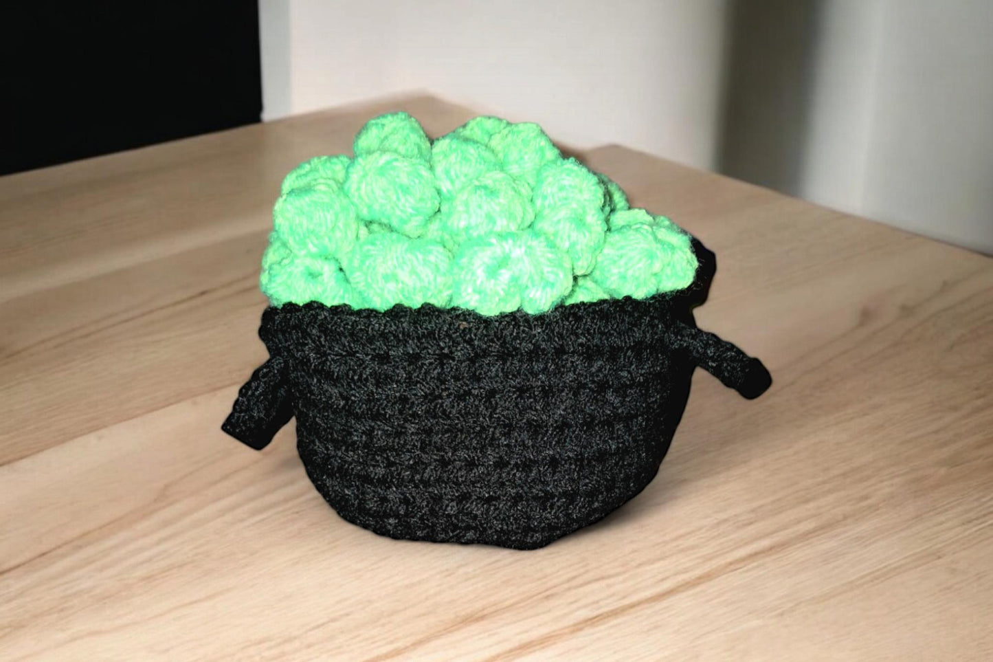 Bubbling Boiling Cauldron Crochet Coaster Set Of 2 or 4, Handmade Halloween Decor, Cute and witchy coasters - Moon & Starr Handcrafted LLC