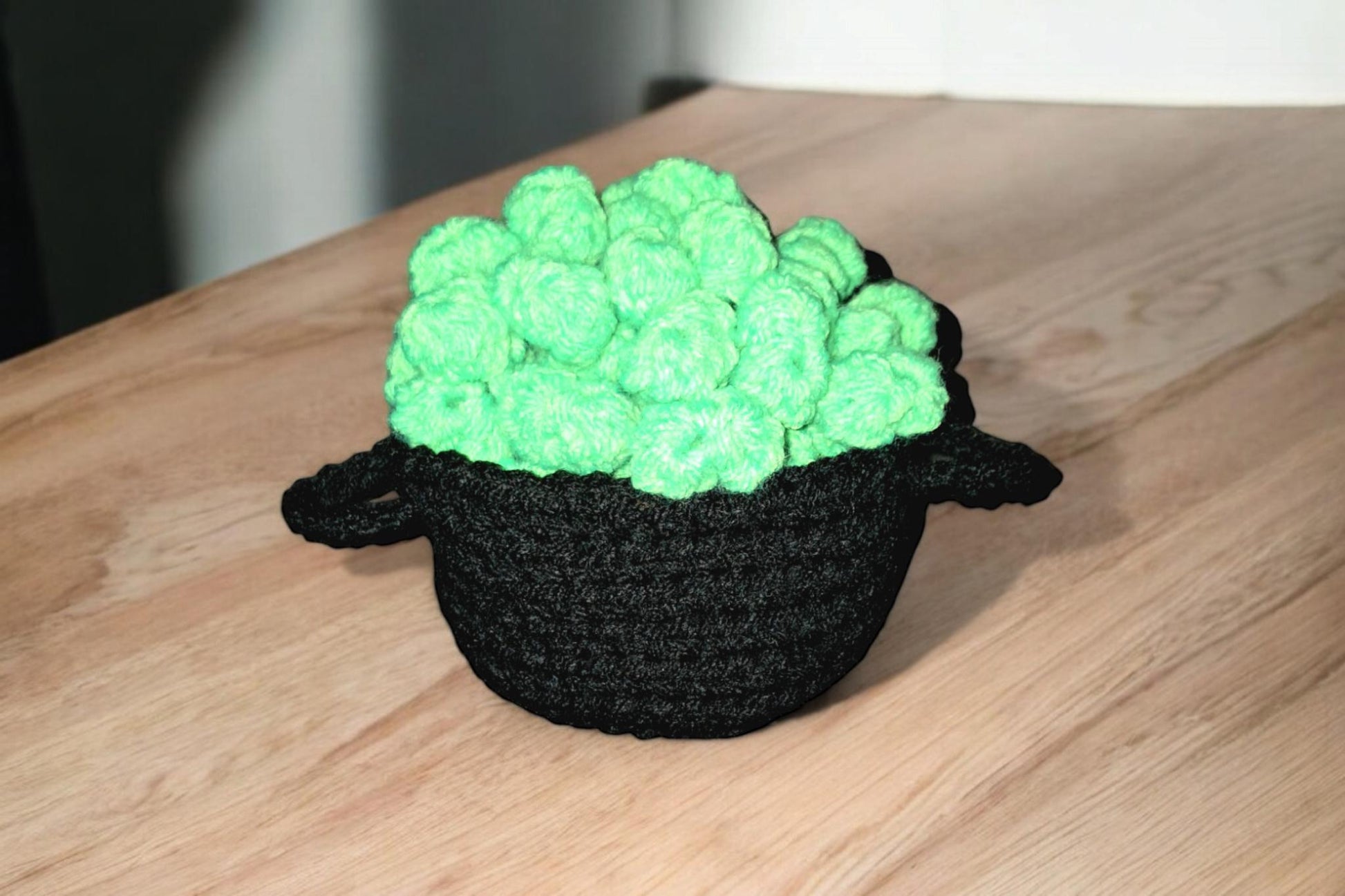 Bubbling Boiling Cauldron Crochet Coaster Set Of 2 or 4, Handmade Halloween Decor, Cute and witchy coasters - Moon & Starr Handcrafted LLC