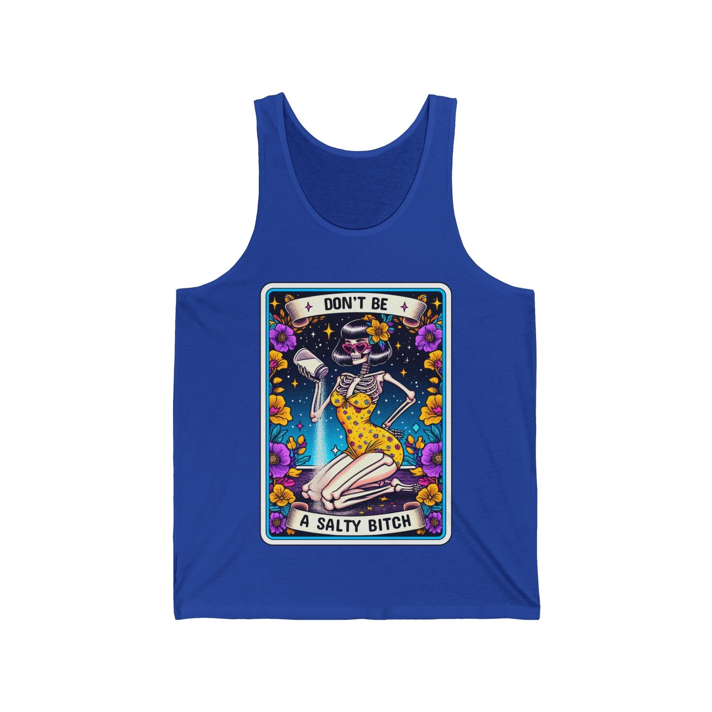 Don't Be A Salty B*tch Tarot Card Unisex Jersey Tank - Moon & Starr Handcrafted Jewelry && More!