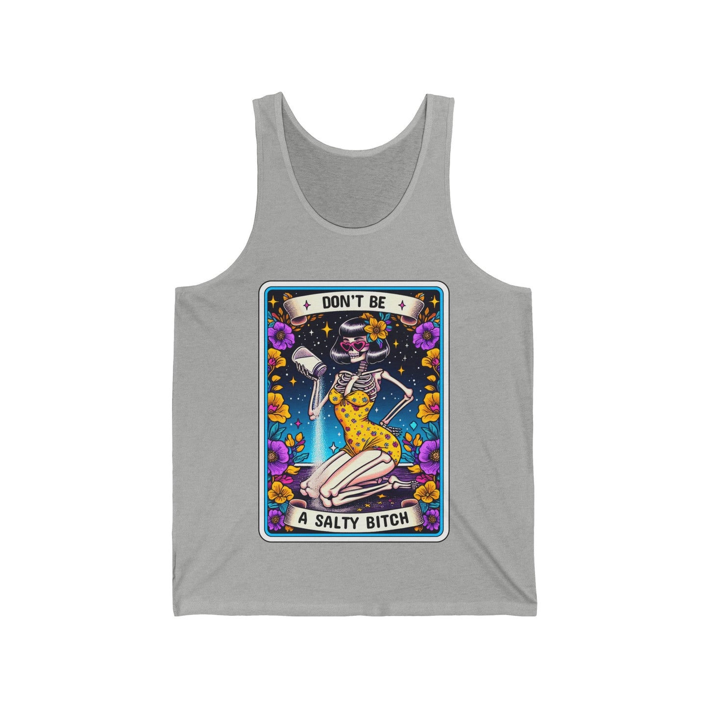 Don't Be A Salty B*tch Tarot Card Unisex Jersey Tank - Moon & Starr Handcrafted Jewelry && More!