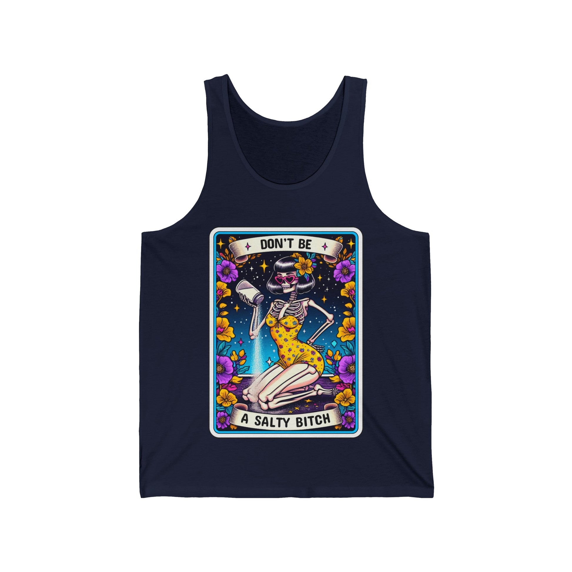 Don't Be A Salty B*tch Tarot Card Unisex Jersey Tank - Moon & Starr Handcrafted Jewelry && More!