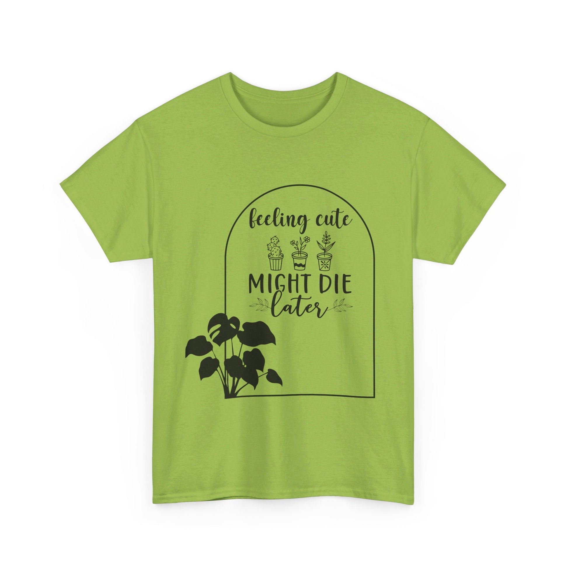 Feeling Cute Plants Unisex Heavy Cotton Tee - Moon & Starr Handcrafted LLC