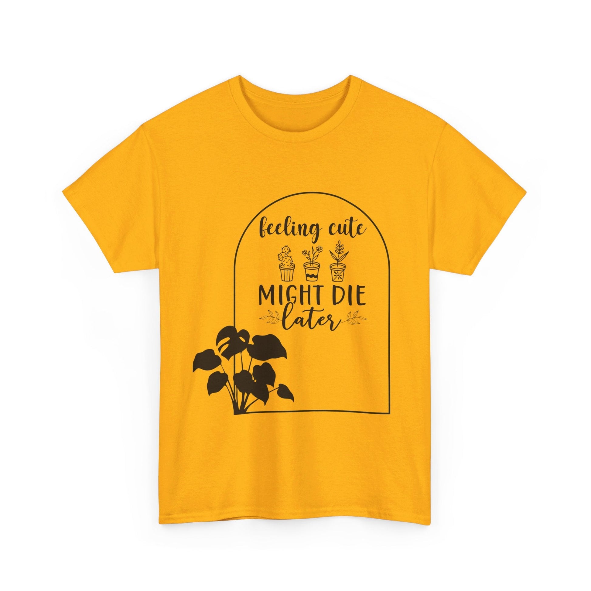 Feeling Cute Plants Unisex Heavy Cotton Tee - Moon & Starr Handcrafted LLC