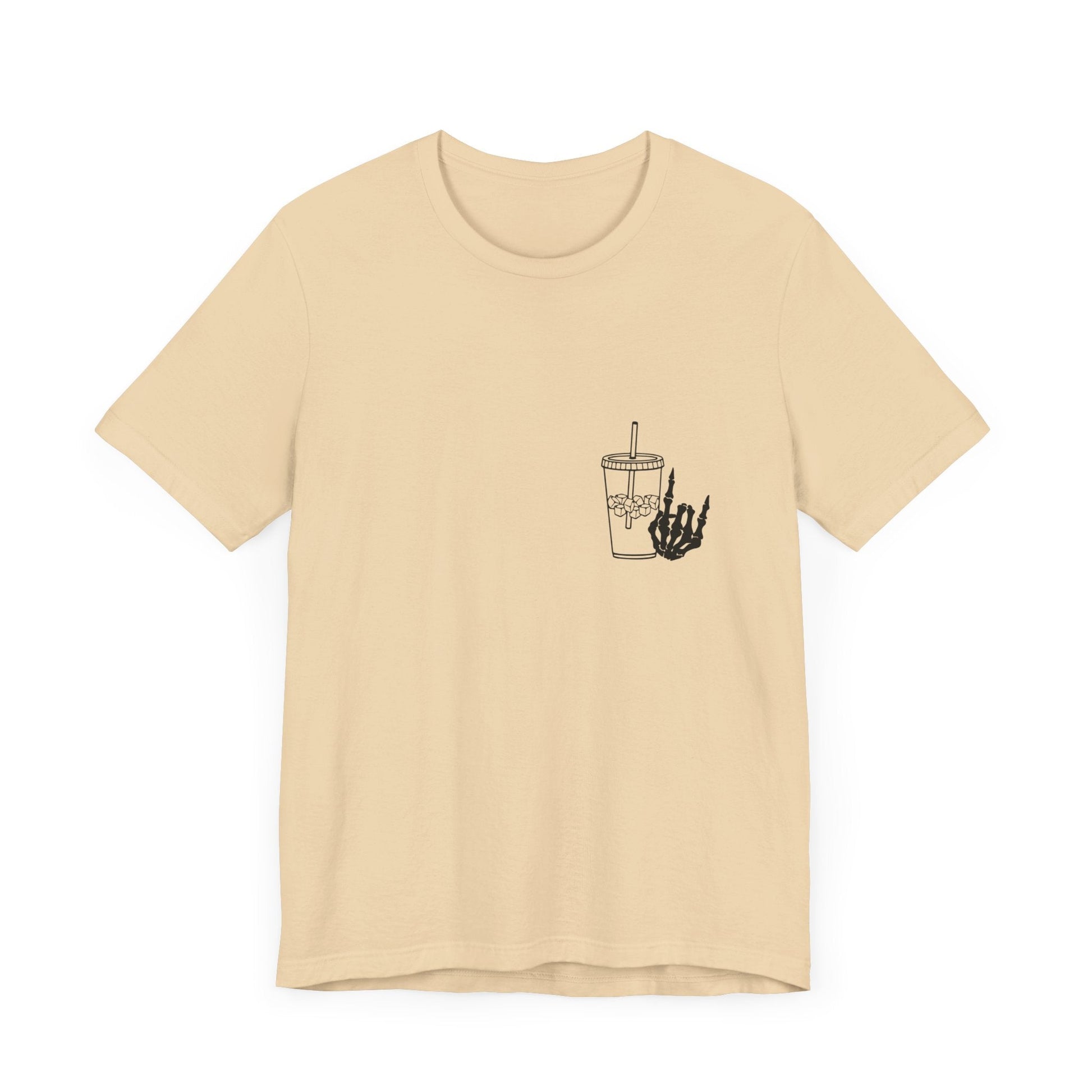 Funny Skeleton Iced Coffee T-Shirt - Moon & Starr Handcrafted LLC