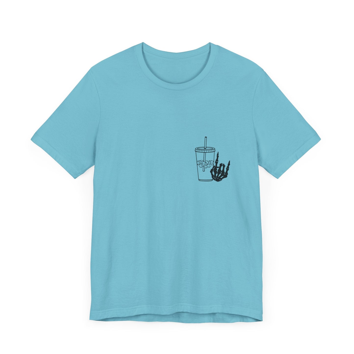 Funny Skeleton Iced Coffee T-Shirt - Moon & Starr Handcrafted LLC