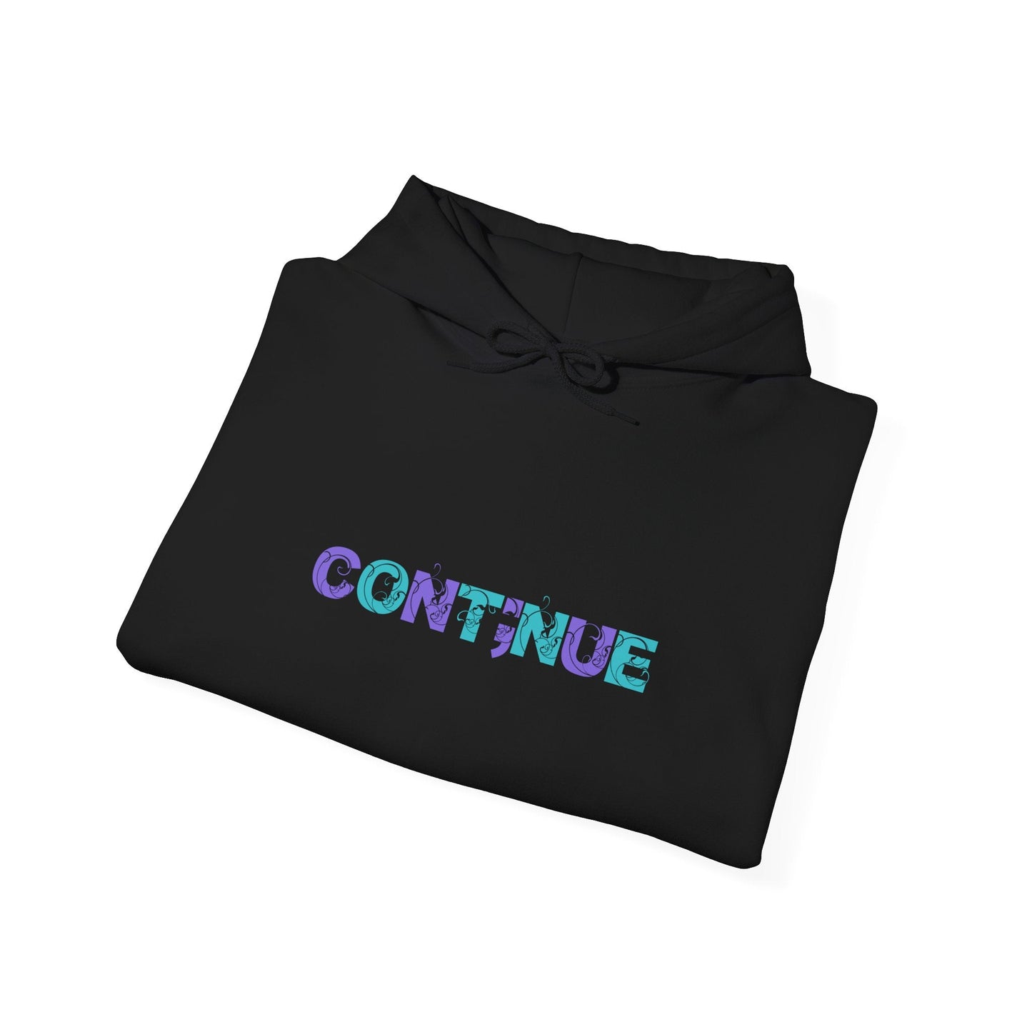 Hooded Sweatshirt: 'Continue, Stay' Suicide Awareness Message - Moon & Starr Handcrafted LLC