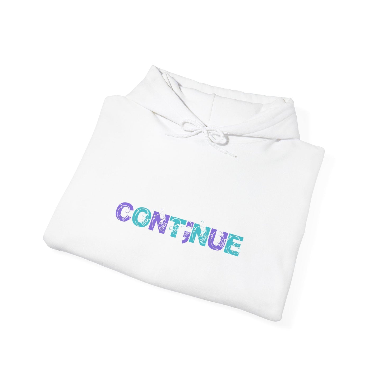 Hooded Sweatshirt: 'Continue, Stay' Suicide Awareness Message - Moon & Starr Handcrafted LLC