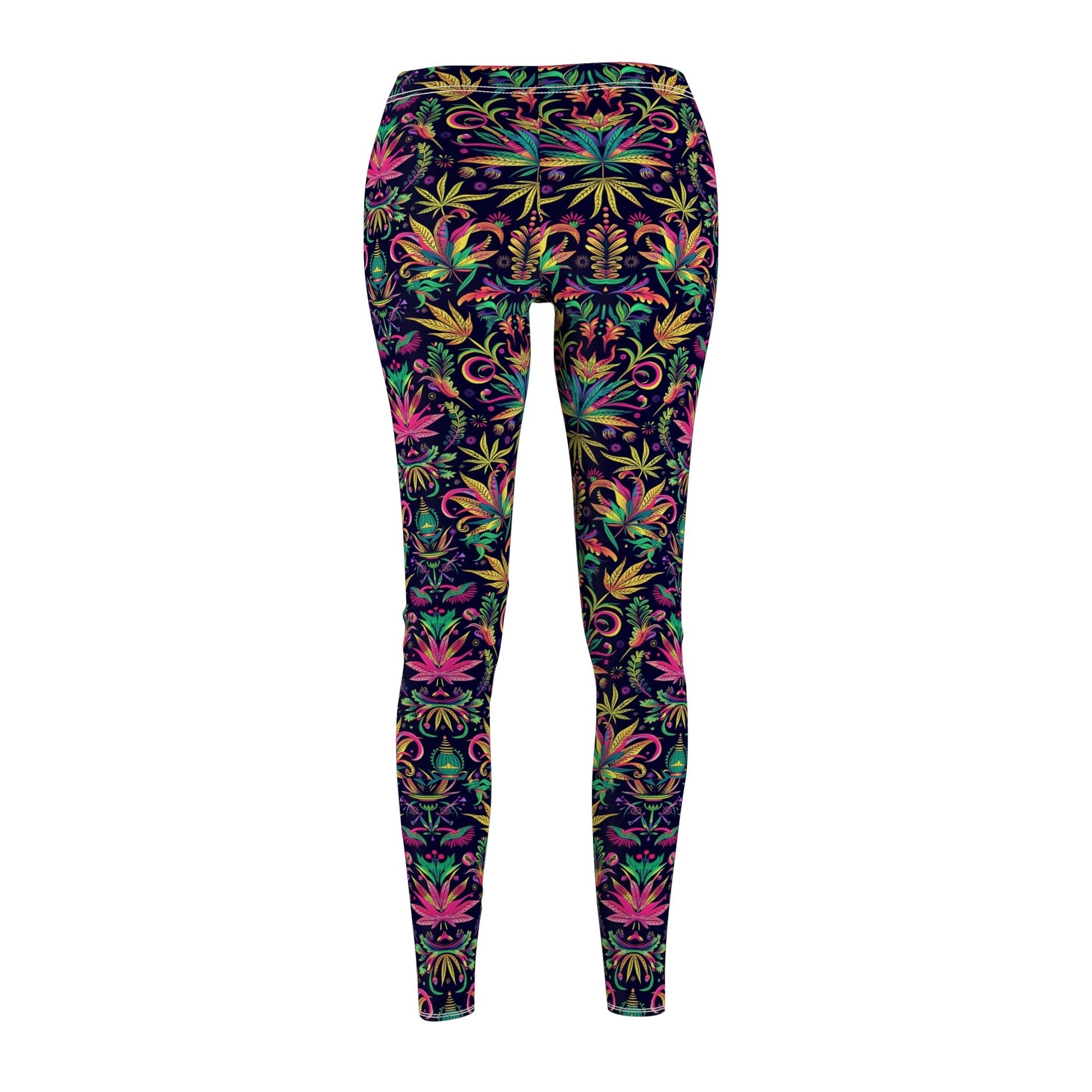 Kaleidoscope Leaves Women's Cut & Sew Casual Leggings (AOP) - Moon & Starr Handcrafted LLC