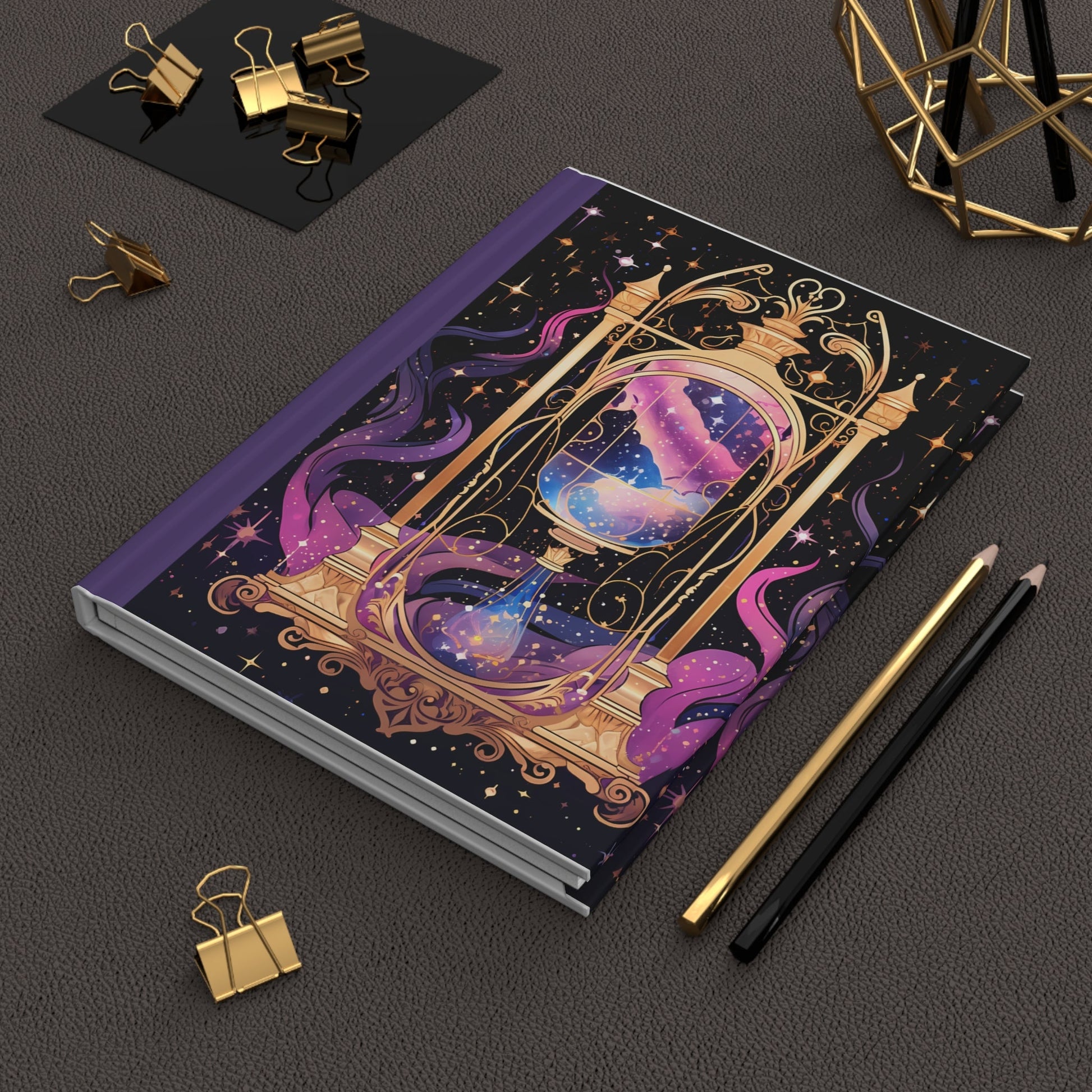 Mystical Hourglass Hardcover Journal Matte - Moon & Starr Handcrafted Jewelry && More!