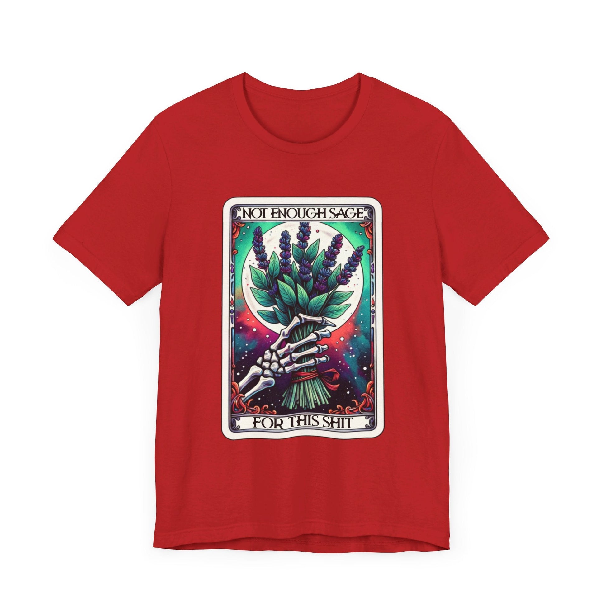 Not Enough Sage Tarot Unisex Jersey Short Sleeve Tee - Moon & Starr Handcrafted LLC