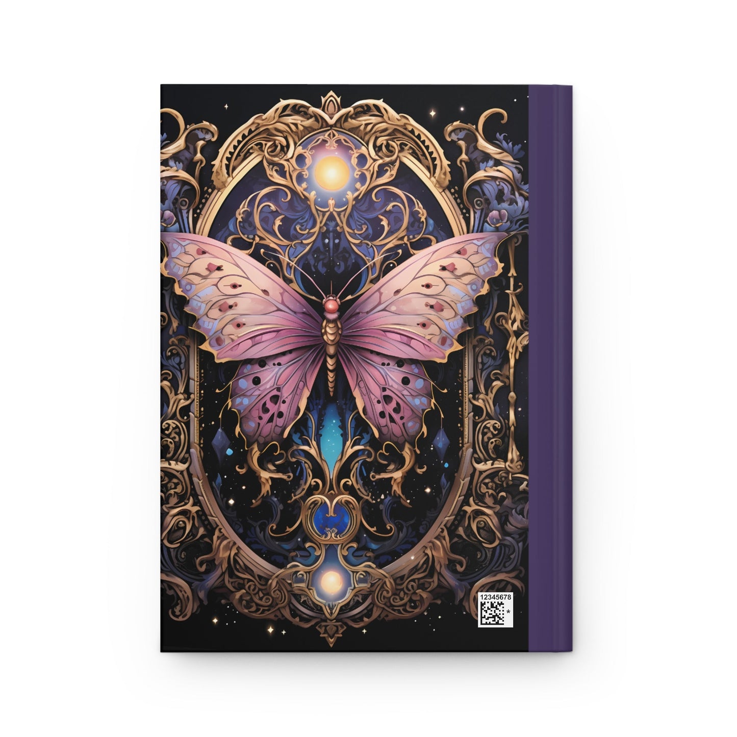 Pink Butterfly Hardcover Journal Matte - Moon & Starr Handcrafted Jewelry && More!