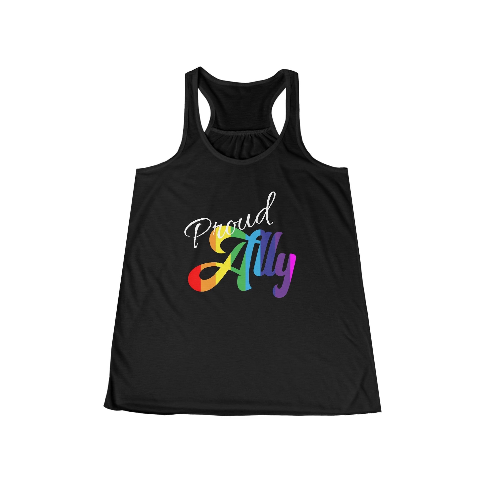 Proud Ally Pride Women's Flowy Racerback Tank - Moon & Starr Handcrafted Jewelry && More!