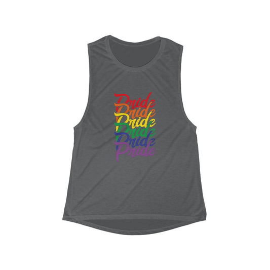 Rainbow Pride Women's Flowy Scoop Muscle Tank - Moon & Starr Handcrafted Jewelry && More!