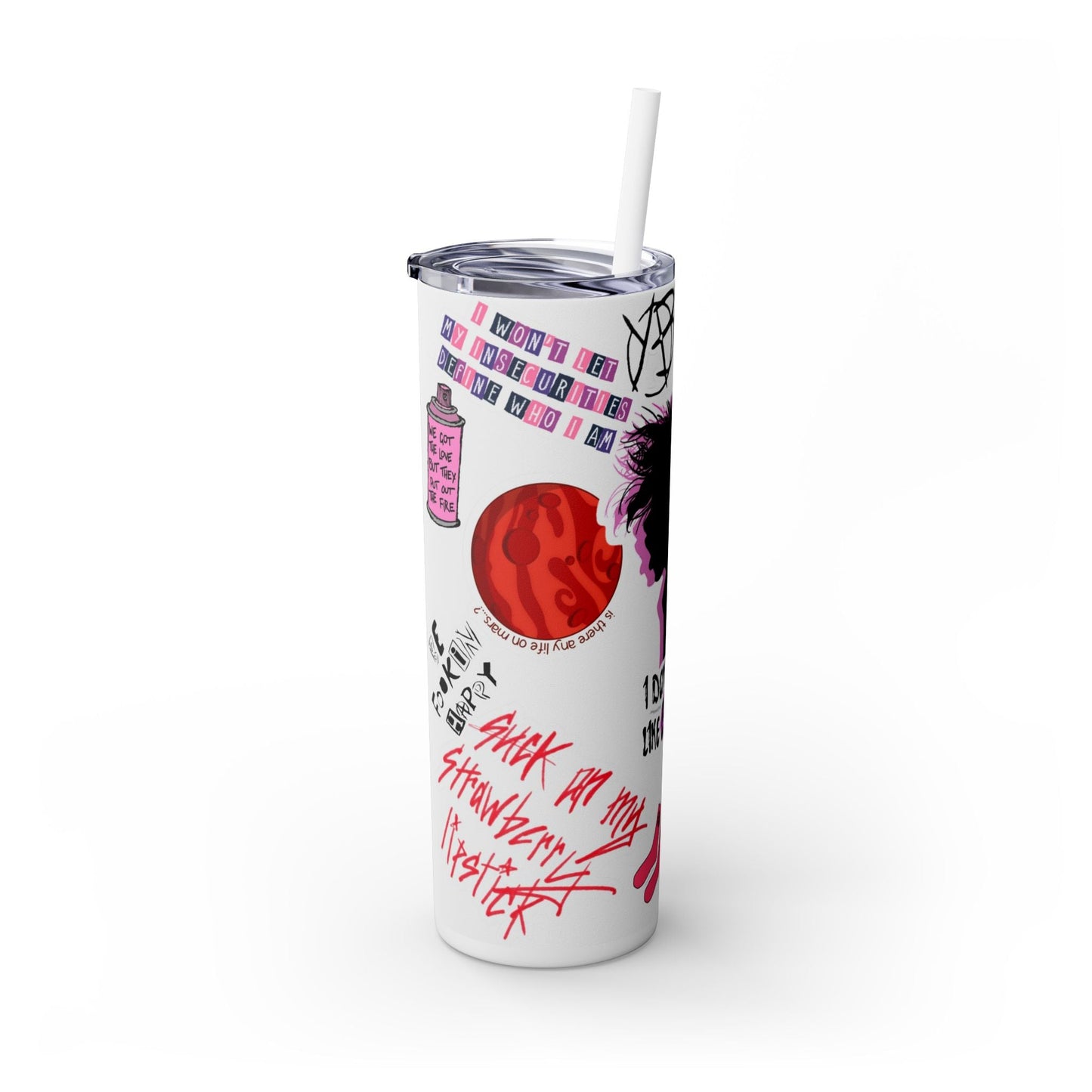 Skinny Tumbler with Straw, 20oz - Moon & Starr Handcrafted LLC