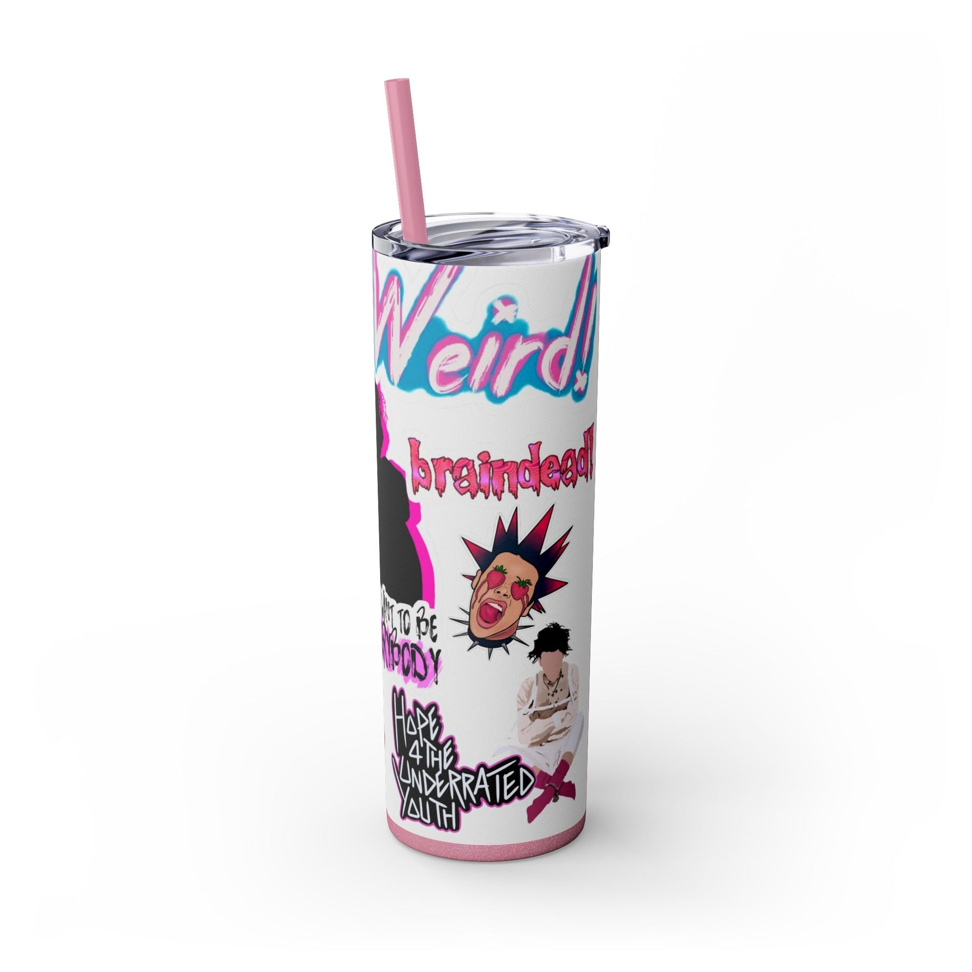 Skinny Tumbler with Straw, 20oz - Moon & Starr Handcrafted LLC