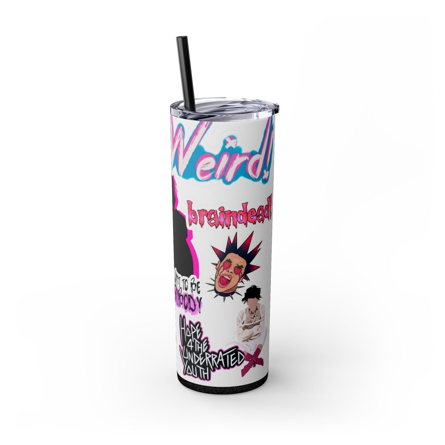 Skinny Tumbler with Straw, 20oz - Moon & Starr Handcrafted LLC