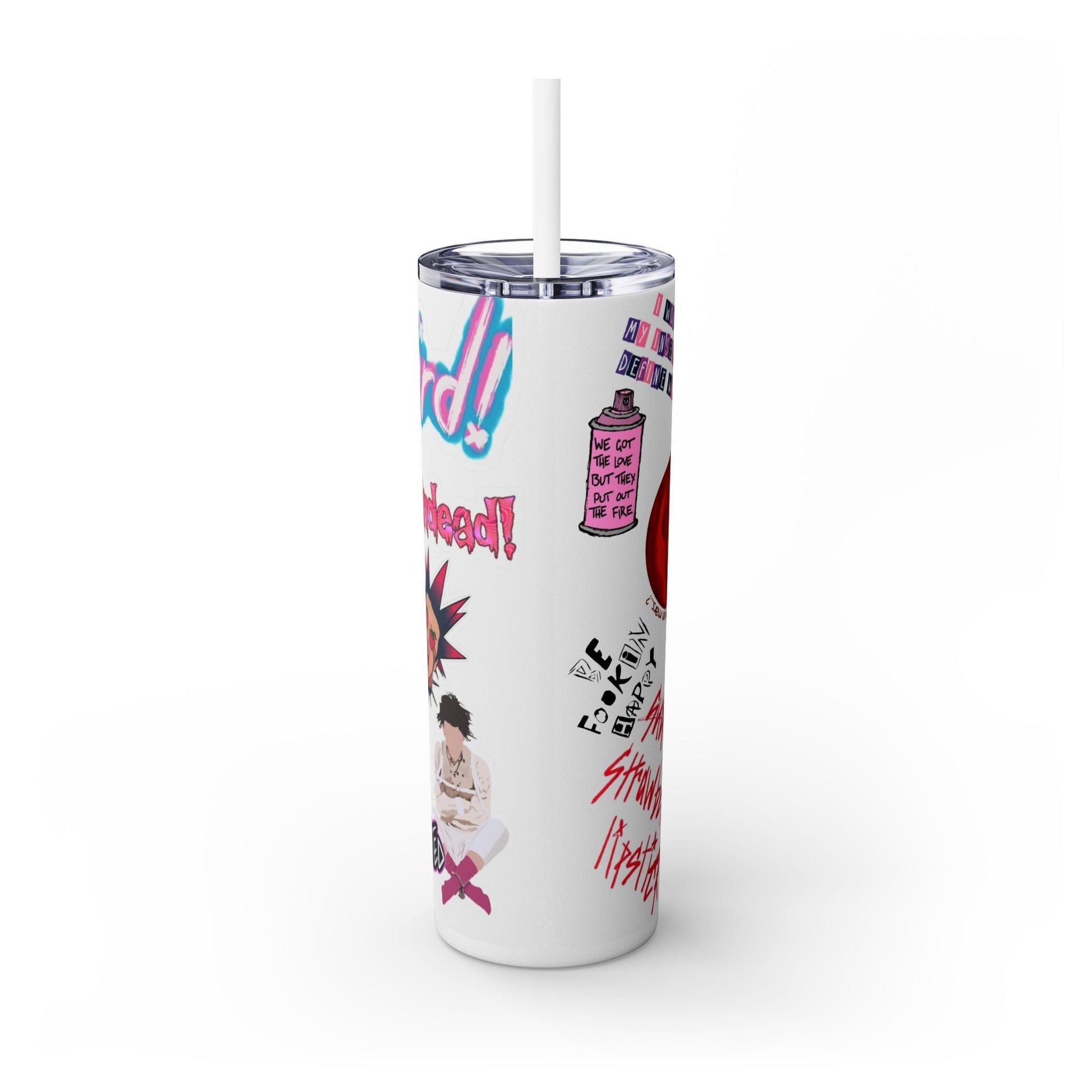 Skinny Tumbler with Straw, 20oz - Moon & Starr Handcrafted LLC