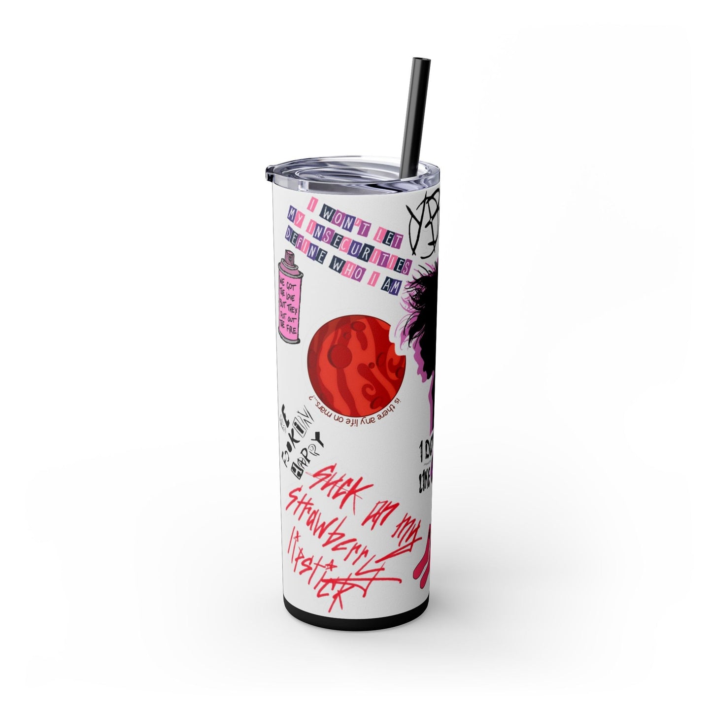 Skinny Tumbler with Straw, 20oz - Moon & Starr Handcrafted LLC