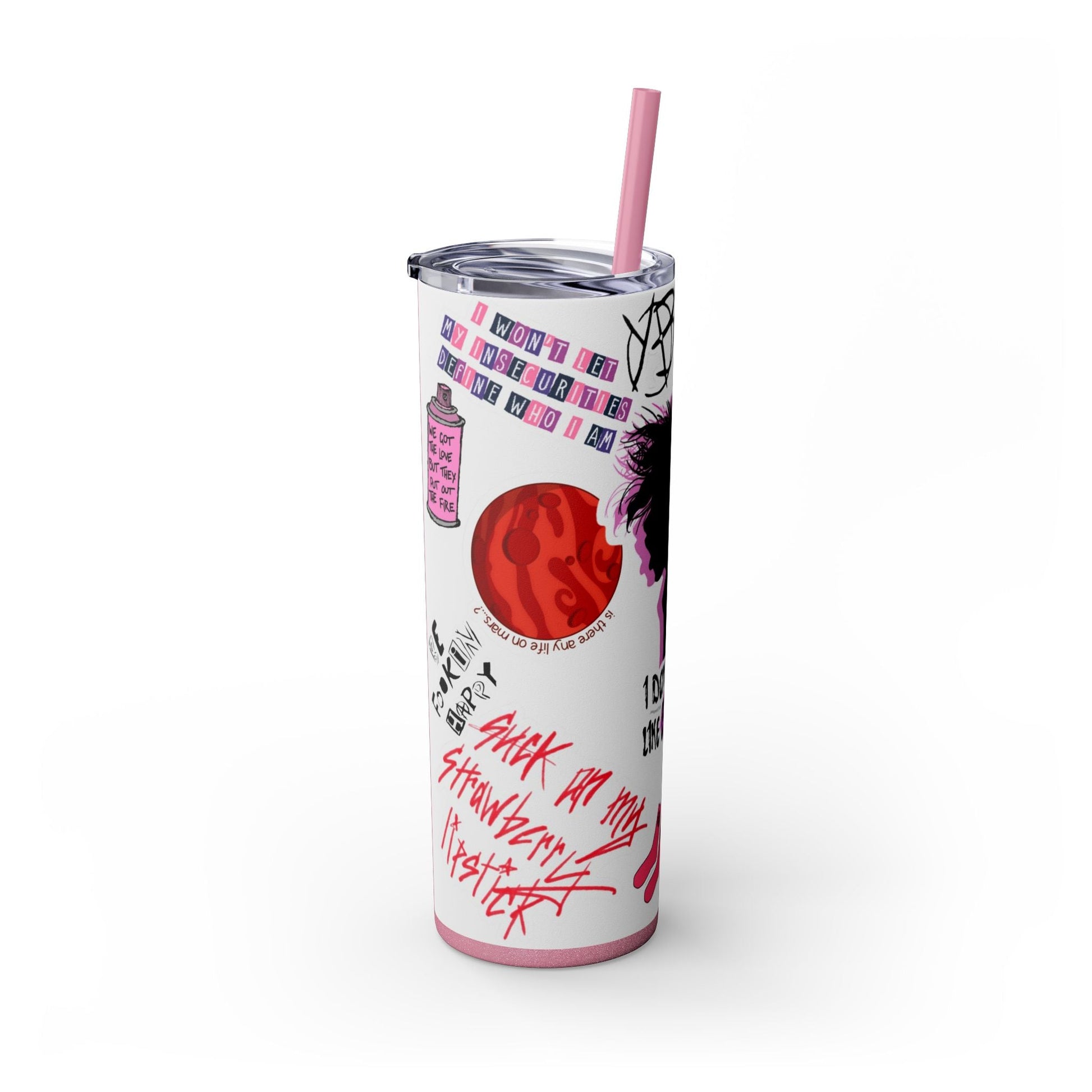 Skinny Tumbler with Straw, 20oz - Moon & Starr Handcrafted LLC