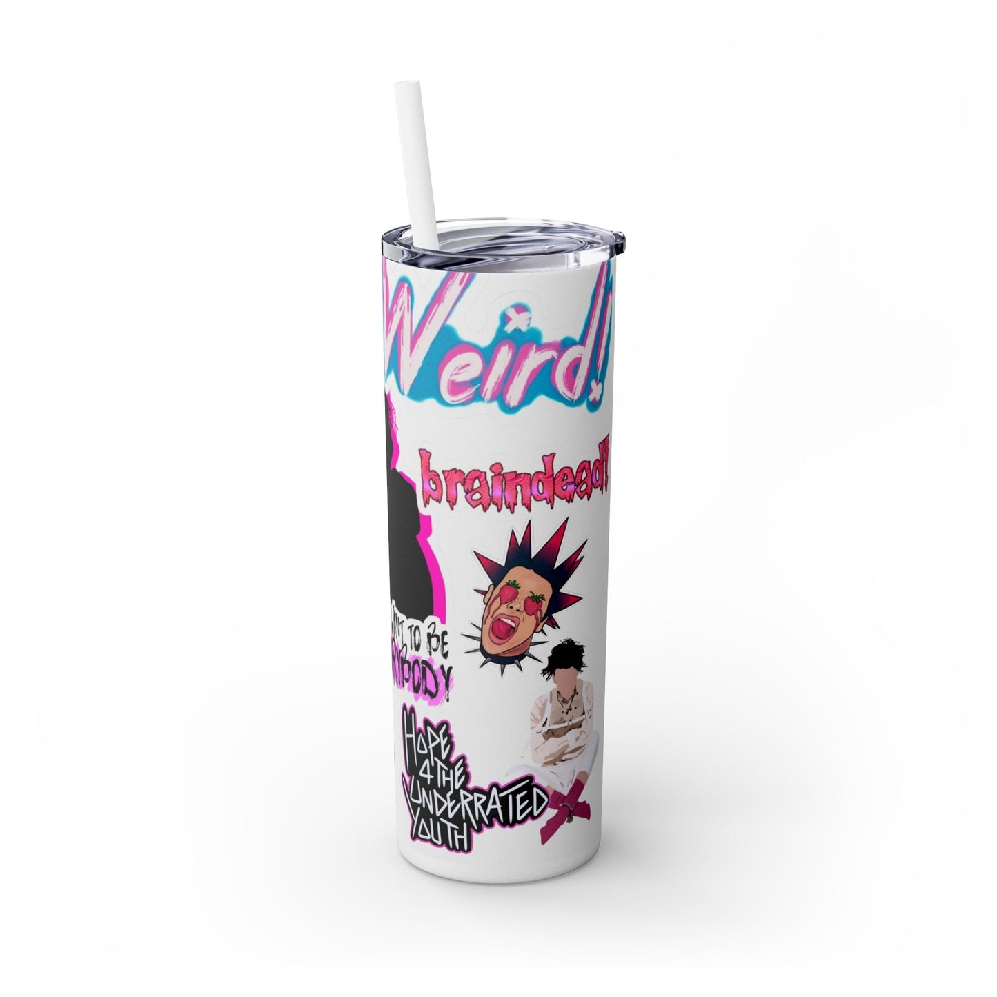 Skinny Tumbler with Straw, 20oz - Moon & Starr Handcrafted LLC