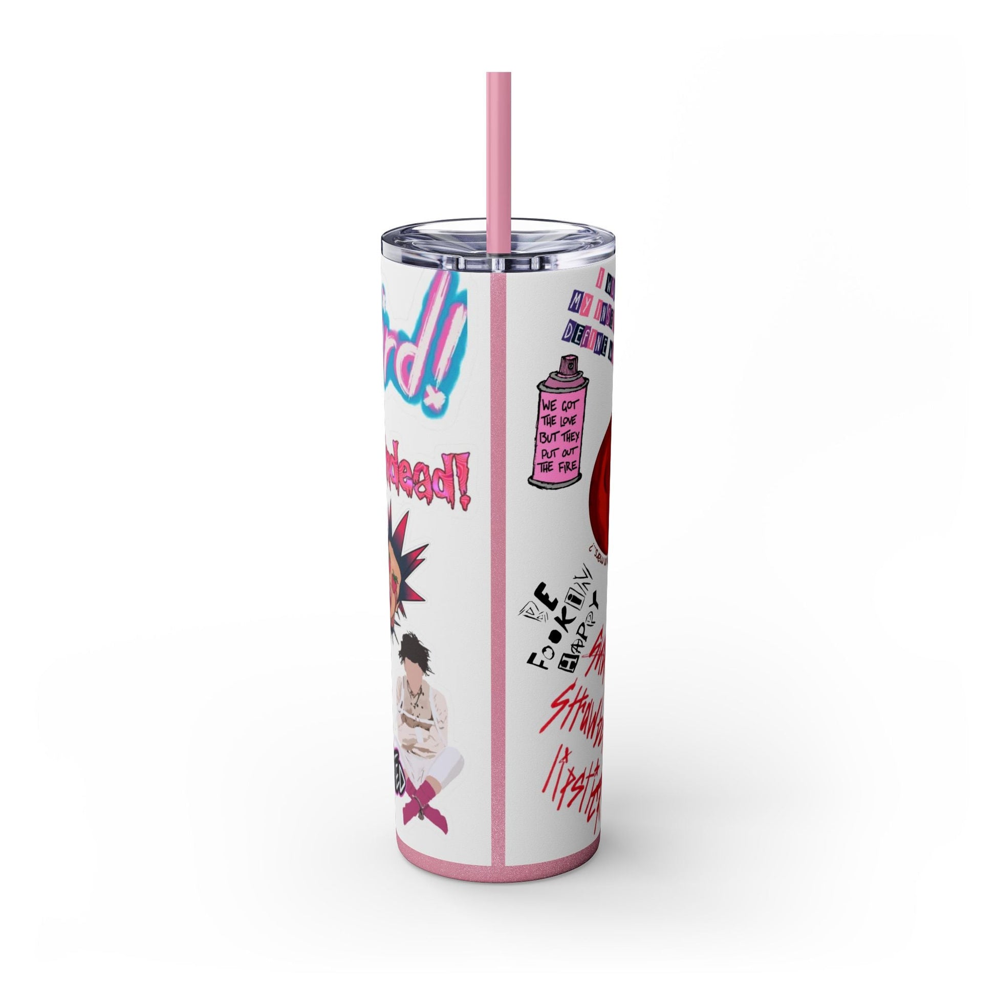 Skinny Tumbler with Straw, 20oz - Moon & Starr Handcrafted LLC