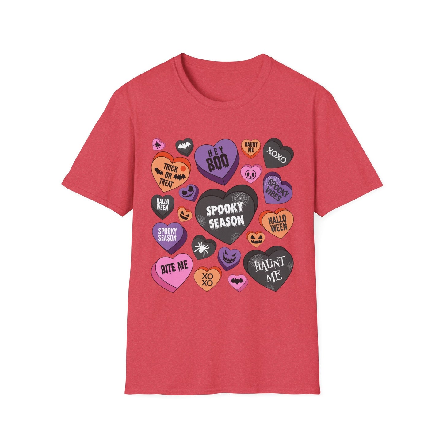 Spooky Halloween T-Shirt Candy Hearts Graphic - Moon & Starr Handcrafted LLC