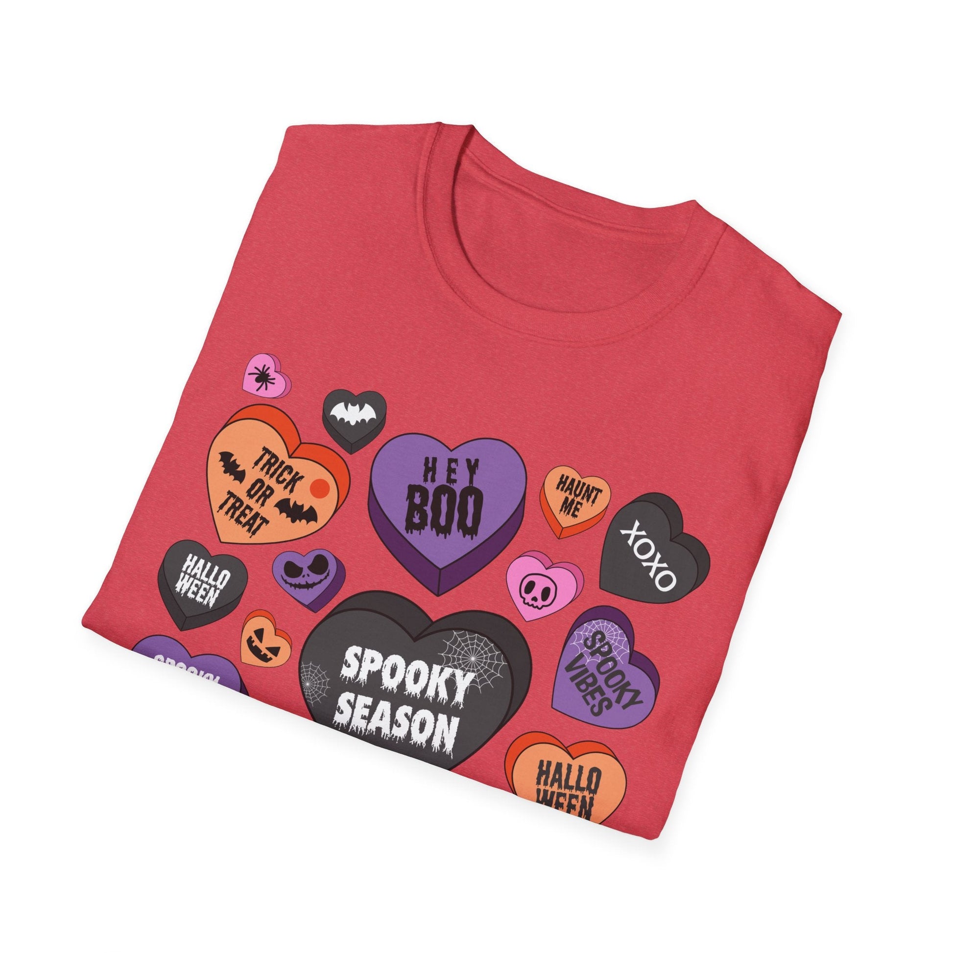 Spooky Halloween T-Shirt Candy Hearts Graphic - Moon & Starr Handcrafted LLC