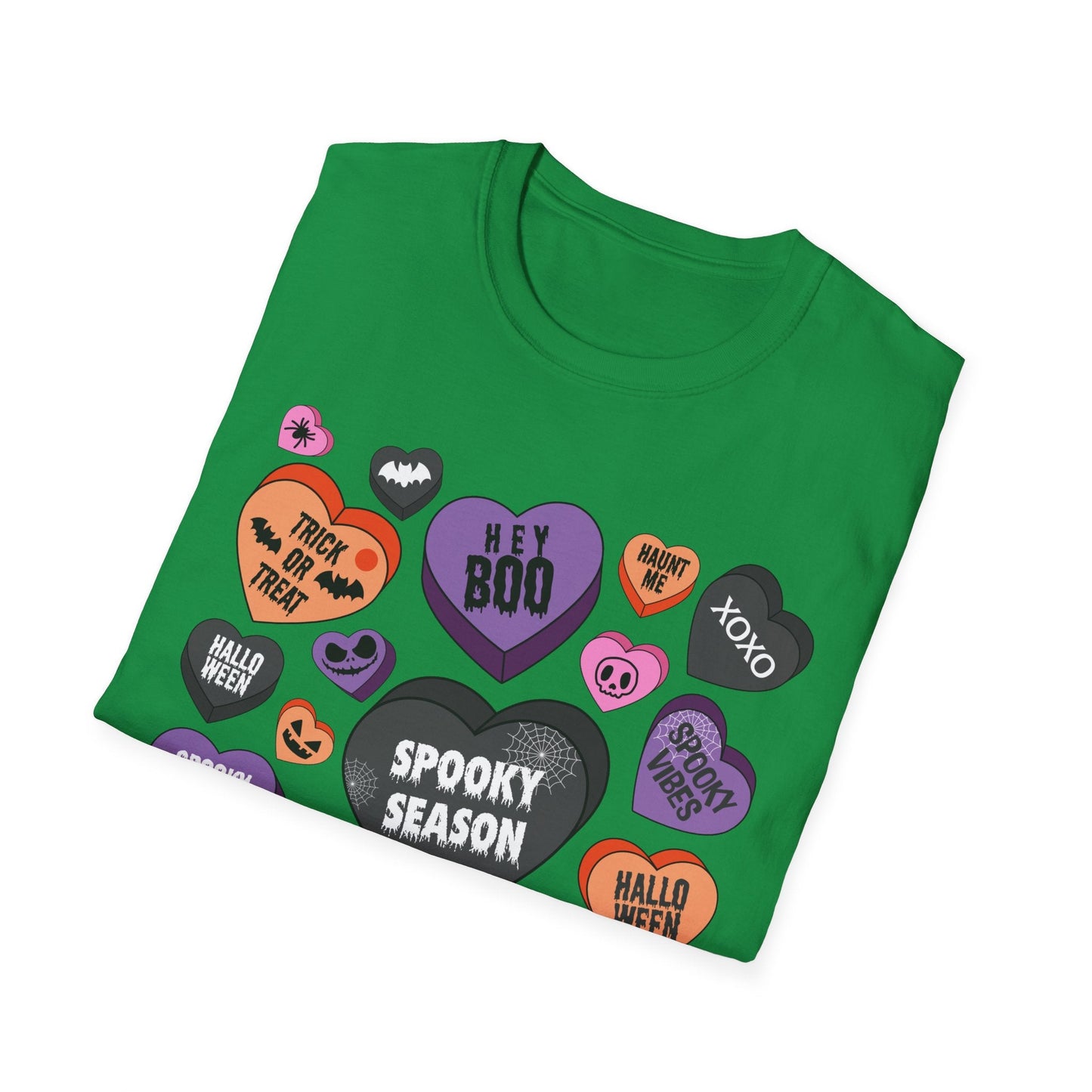 Spooky Halloween T-Shirt Candy Hearts Graphic - Moon & Starr Handcrafted LLC