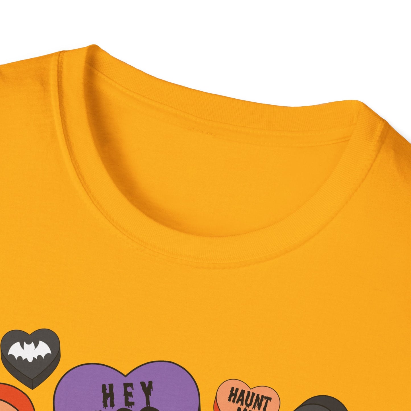 Spooky Halloween T-Shirt Candy Hearts Graphic - Moon & Starr Handcrafted LLC