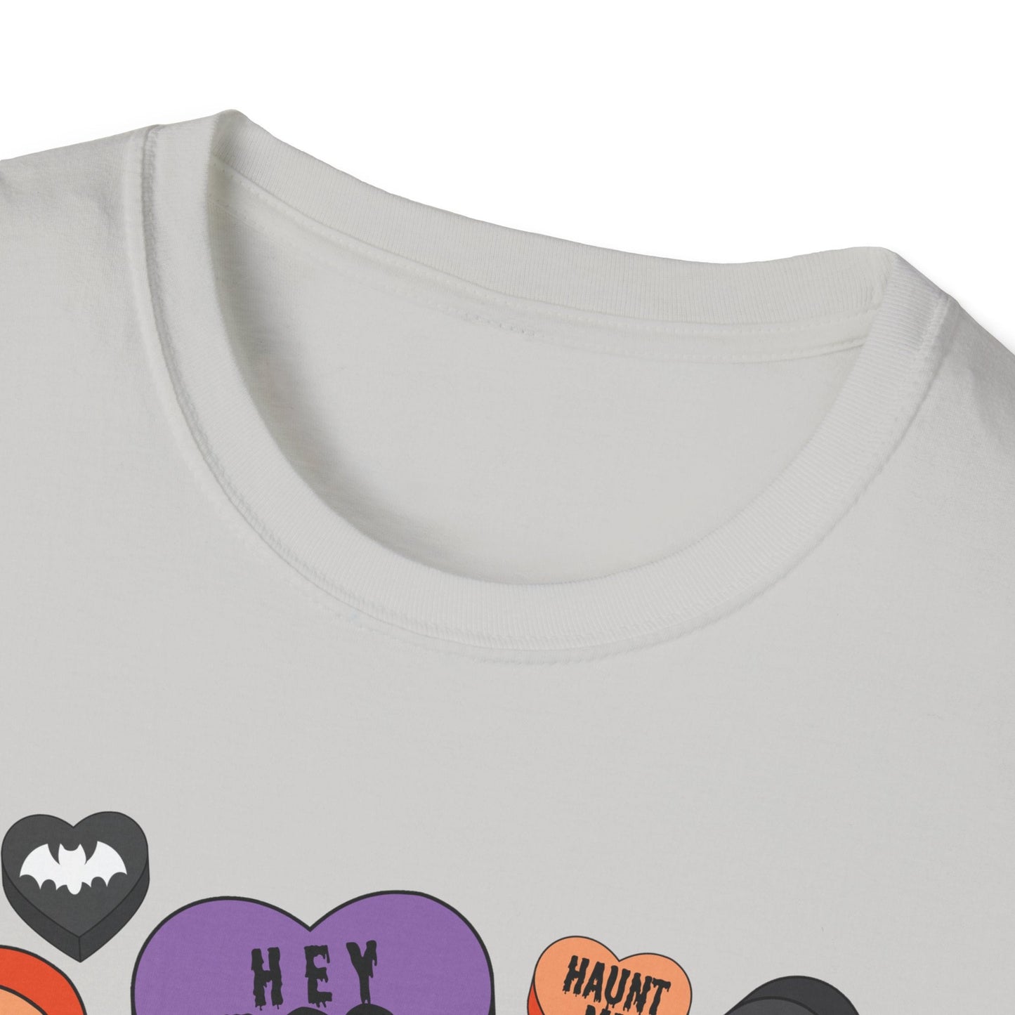 Spooky Halloween T-Shirt Candy Hearts Graphic - Moon & Starr Handcrafted LLC