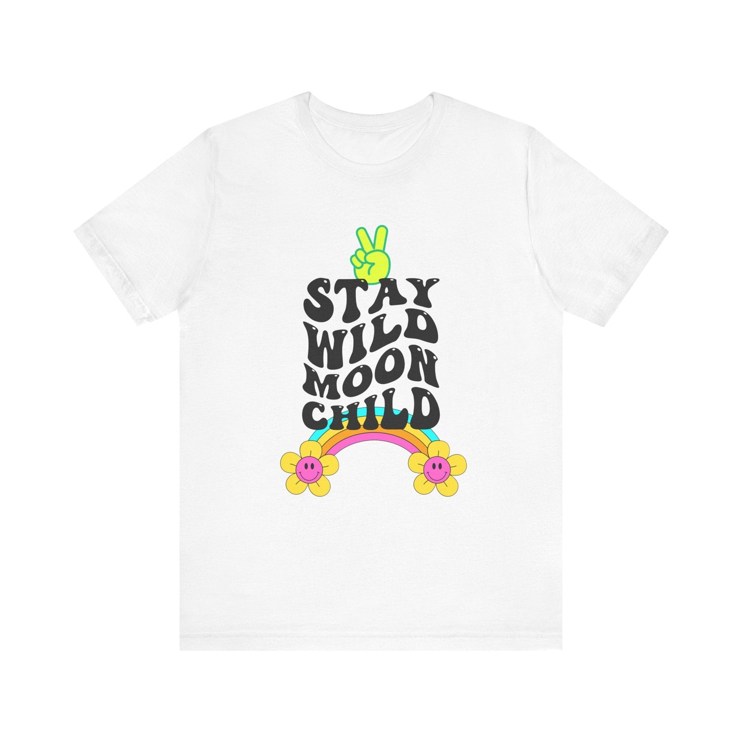 Stay Wild Moon Child Unisex Jersey Short Sleeve Tee - Moon & Starr Handcrafted LLC