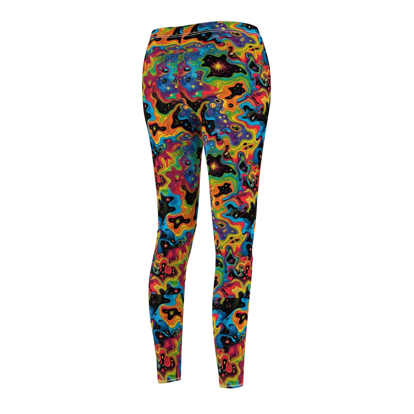 Trippy Galaxy Women's Cut & Sew Casual Leggings (AOP) - Moon & Starr Handcrafted LLC