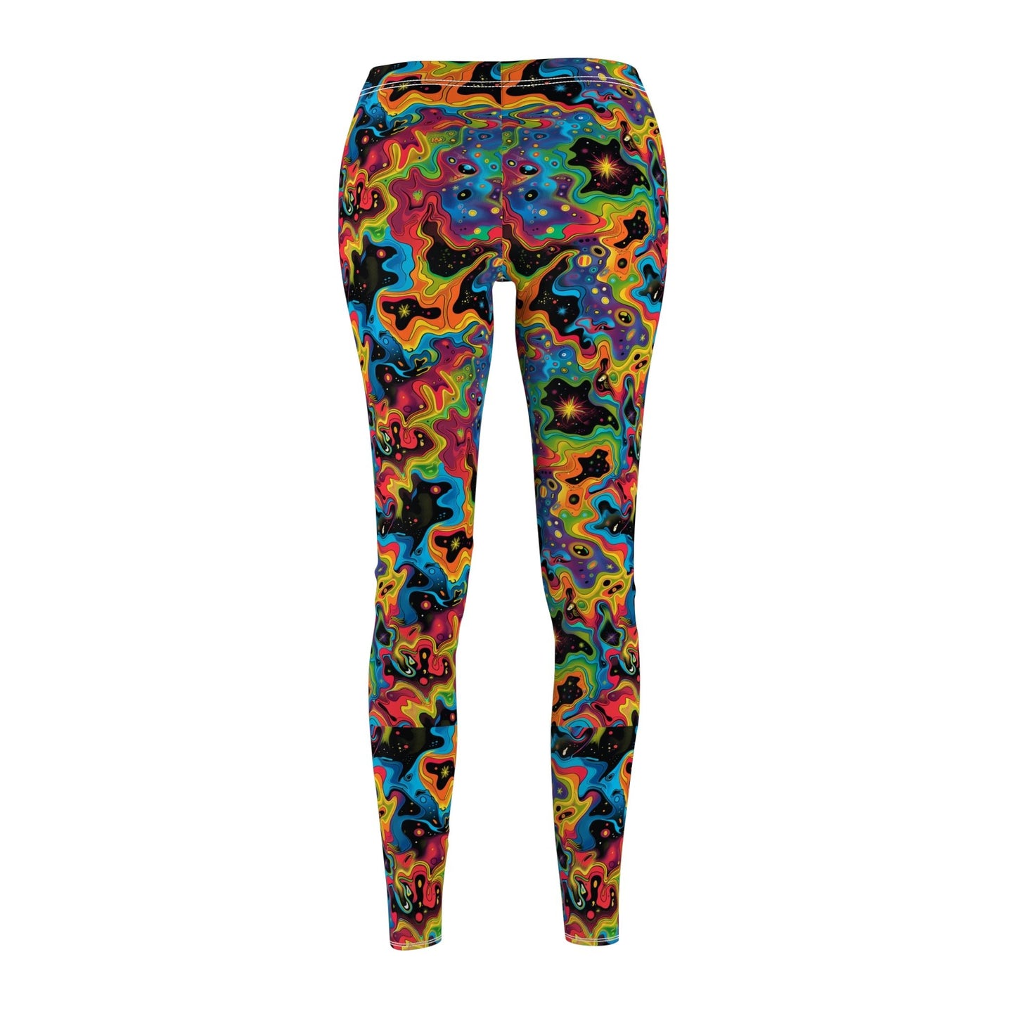 Trippy Galaxy Women's Cut & Sew Casual Leggings (AOP) - Moon & Starr Handcrafted LLC