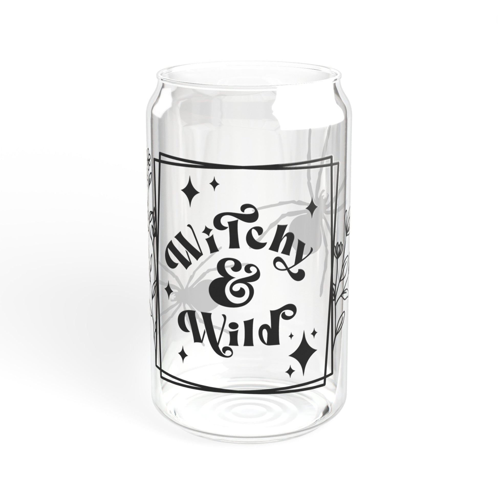 Witchy And Wild Sipper Glass, 16oz - Moon & Starr Handcrafted LLC