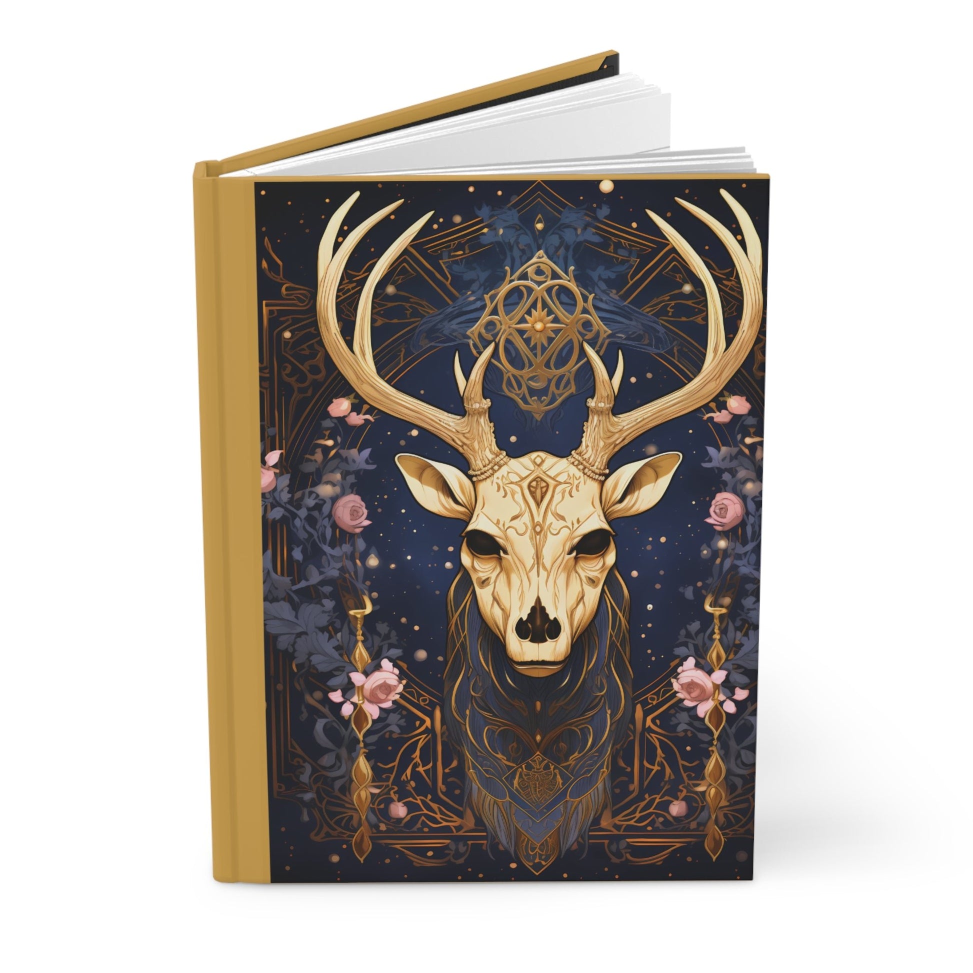 Witchy Deer Skull Hardcover Journal - Moon & Starr Handcrafted Jewelry && More!