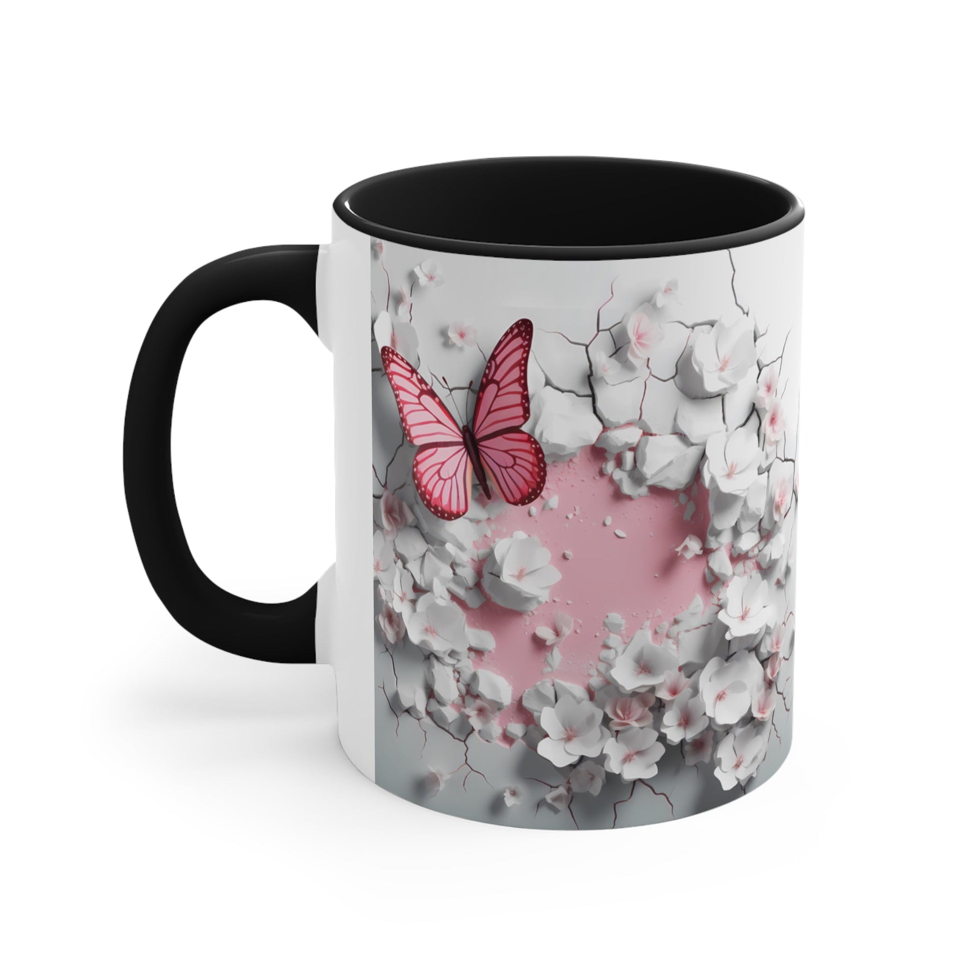 3D Butterfly Accent Coffee Mug, 11oz - Moon & Starr Handcrafted Jewelry && More!