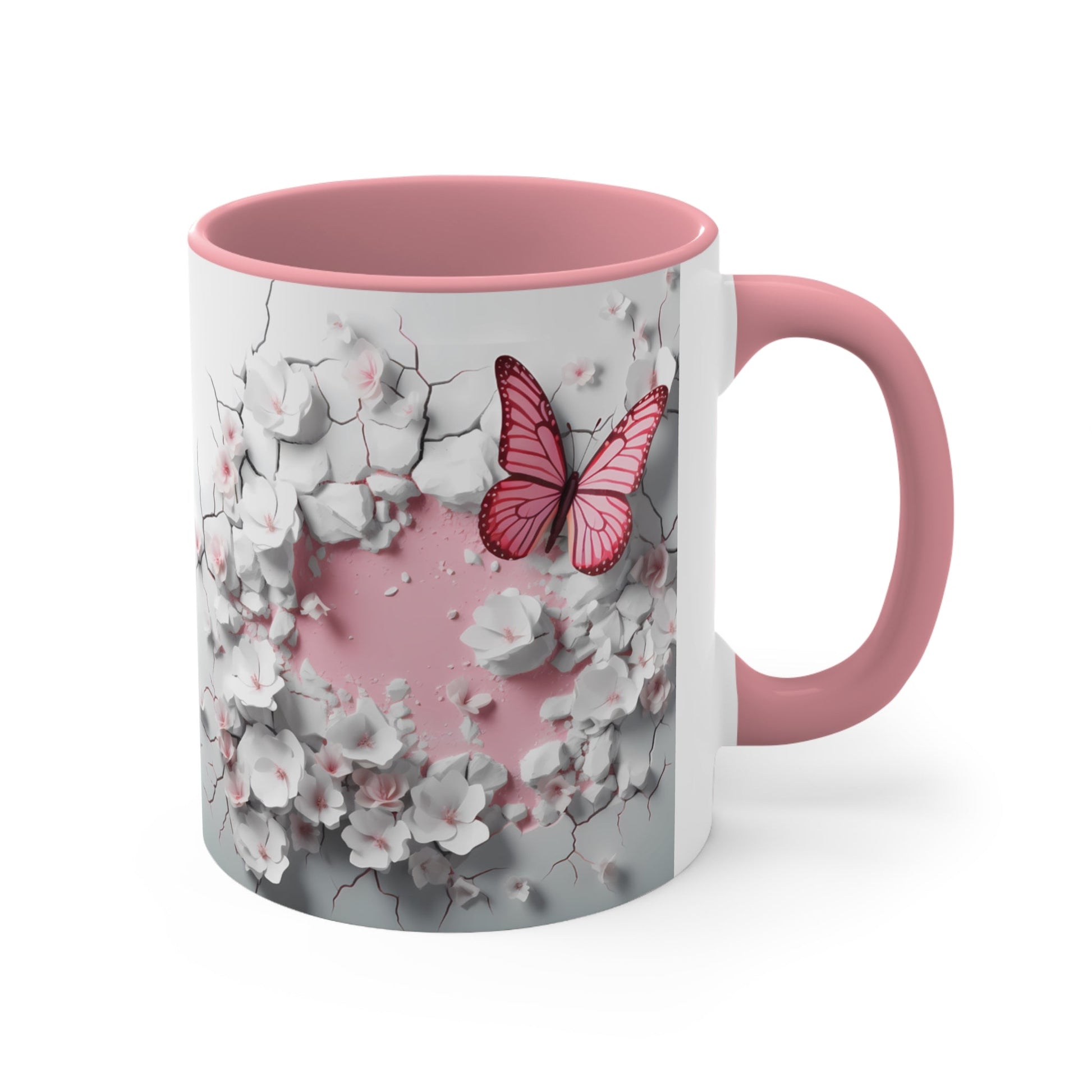 3D Butterfly Accent Coffee Mug, 11oz - Moon & Starr Handcrafted Jewelry && More!