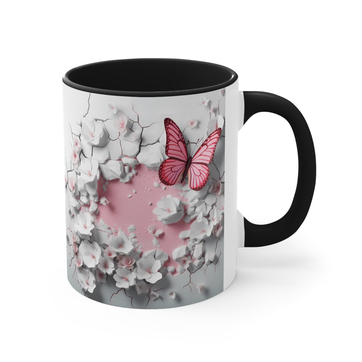 3D Butterfly Accent Coffee Mug, 11oz - Moon & Starr Handcrafted Jewelry && More!