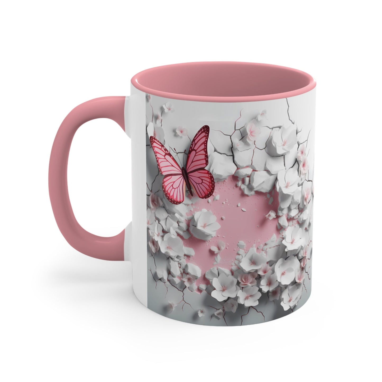 3D Butterfly Accent Coffee Mug, 11oz - Moon & Starr Handcrafted Jewelry && More!