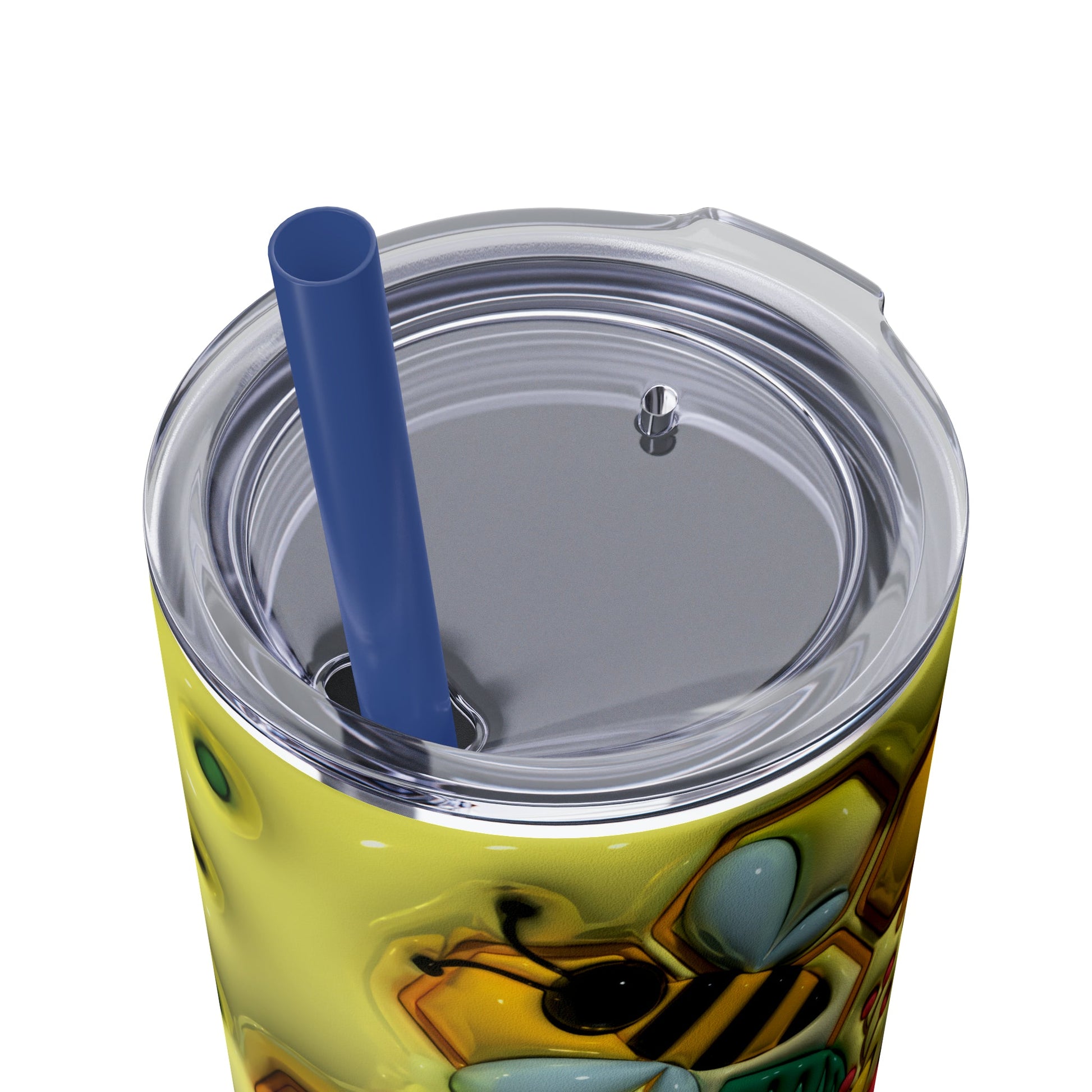 3D "Let It Bee" Skinny Tumbler with Straw, 20oz - Moon & Starr Handcrafted Jewelry && More!