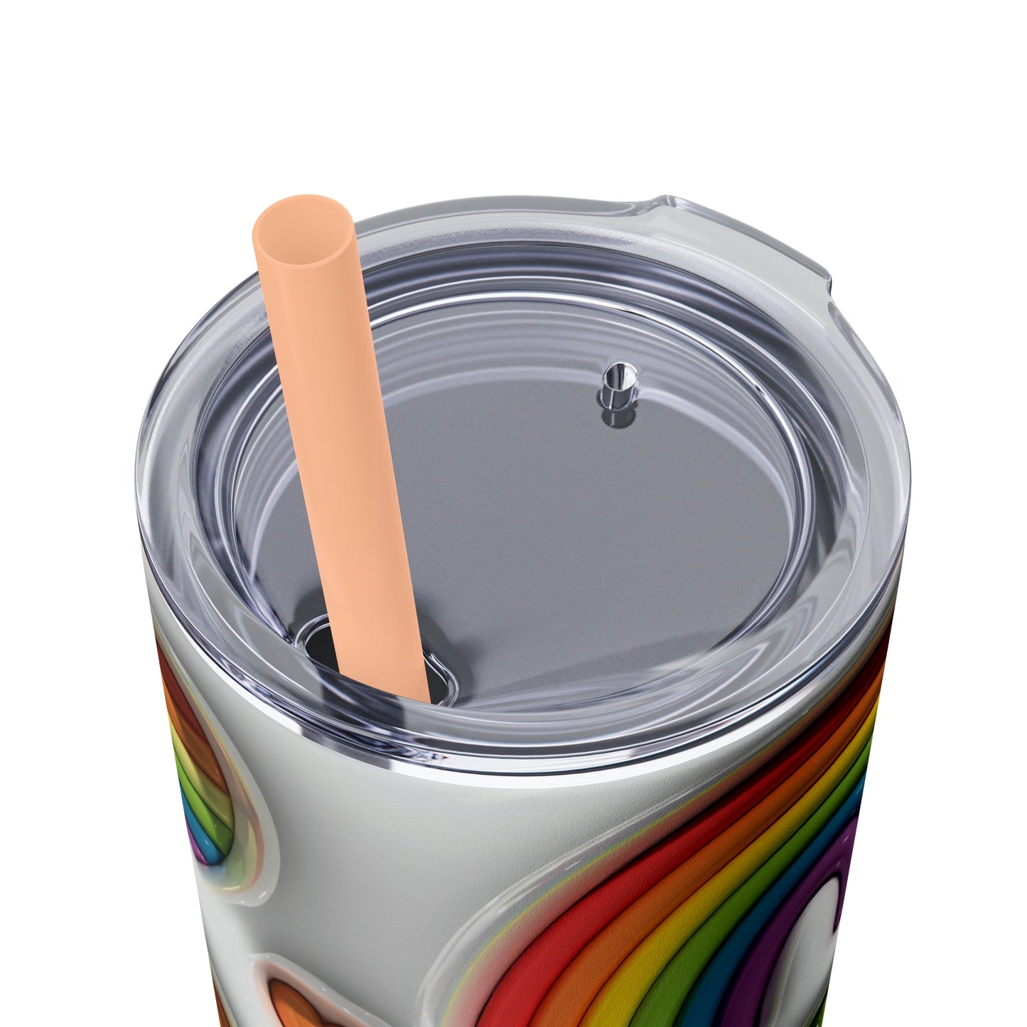 3D Pride Skinny Tumbler with Straw, 20oz - Moon & Starr Handcrafted Jewelry && More!