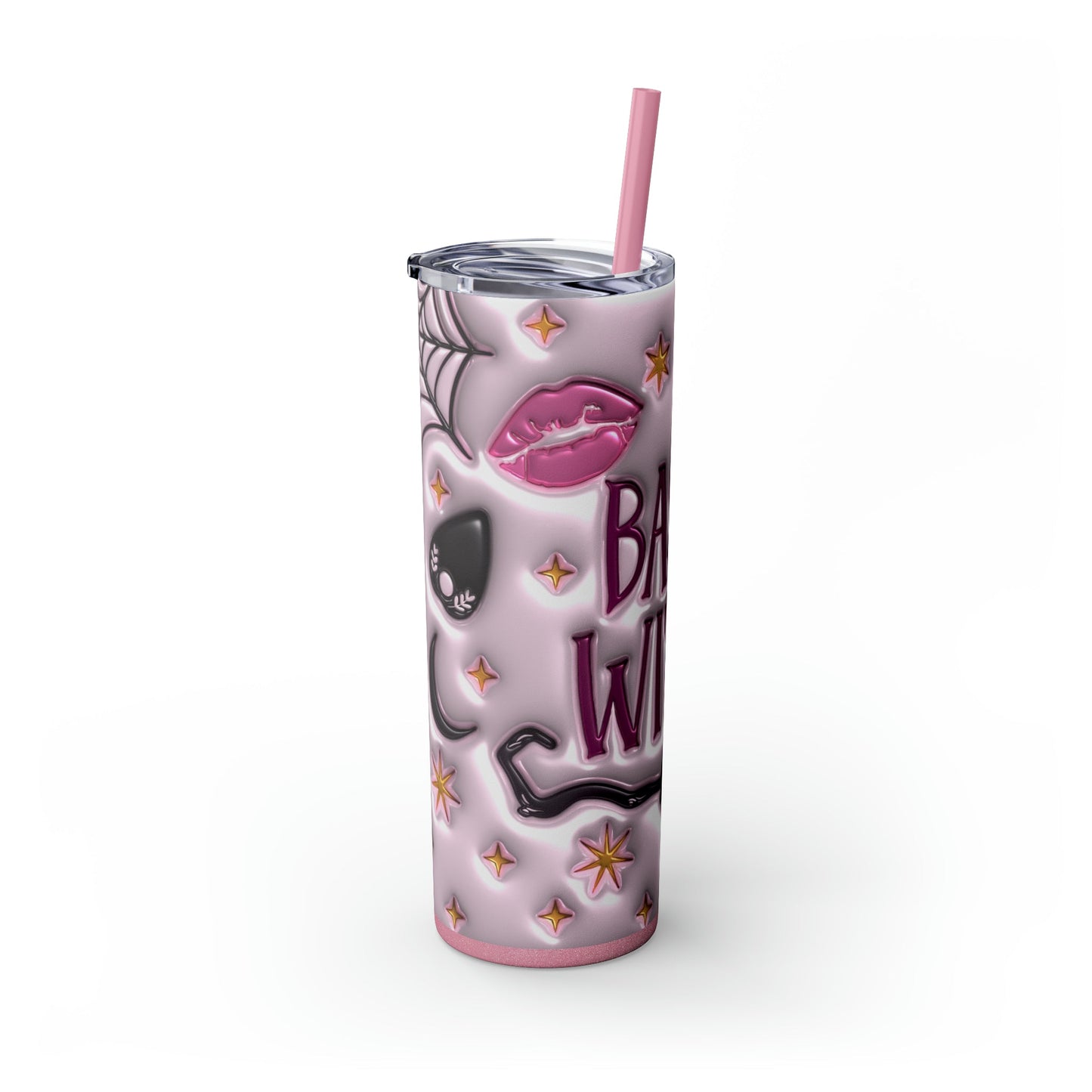 Basic Witch 3D Skinny Tumbler with Straw, 20oz - Moon & Starr Handcrafted Jewelry && More!